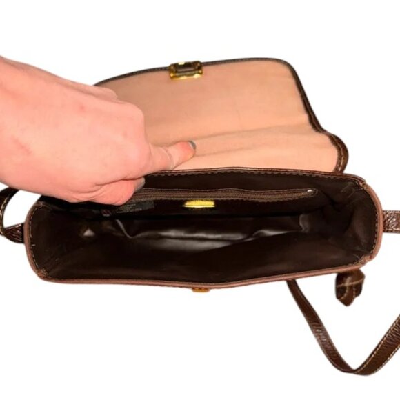 Bally Vintage Brown Suede & Leather Crossbody Shoulder Bag (EUC) and COA - Picture 10 of 13
